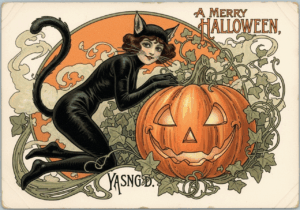 Image of Early-20th-Century-Halloween-Postcard